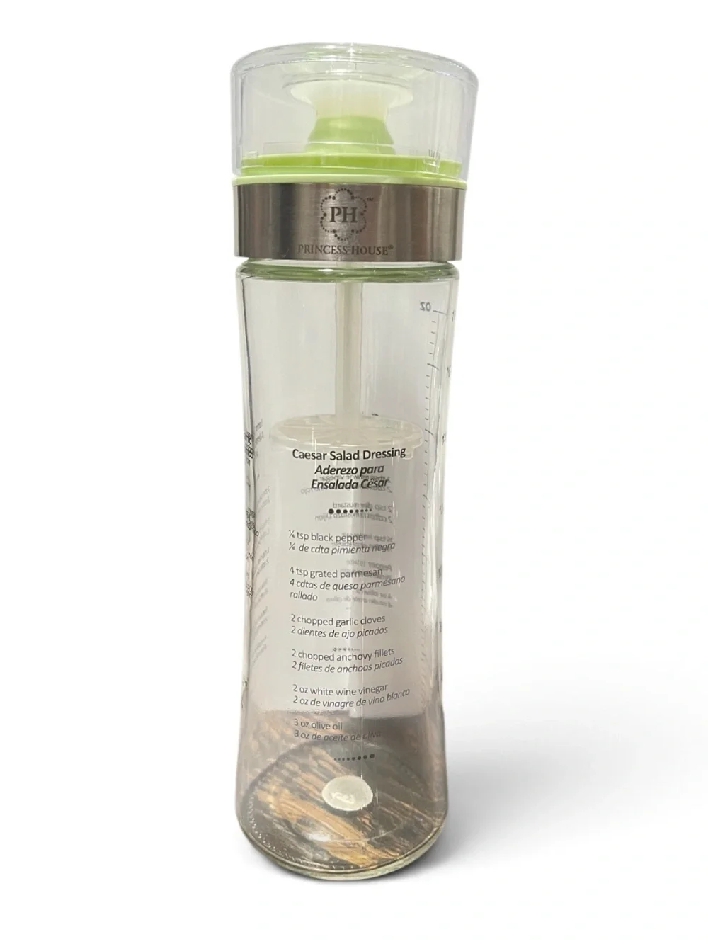 New Princess House Glass Salad Dressing Shaker Bottle 🥬